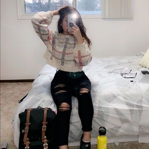 topshop cropped sweater